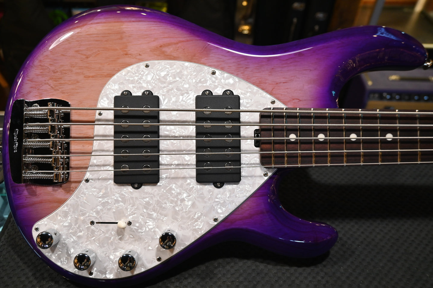 Music Man Stingray Special 5 HH - Purple Sunset Bass #9056