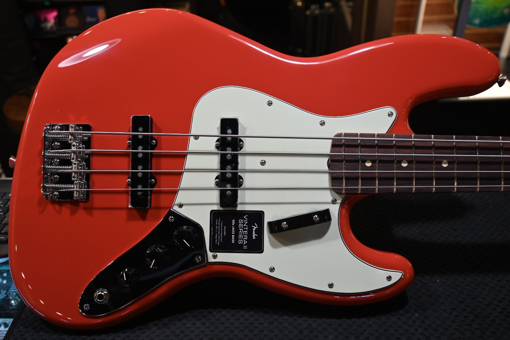 Fender Vintera II ‘60s Jazz Bass - Fiesta Red Bass Guitar #9485 - Danville Music