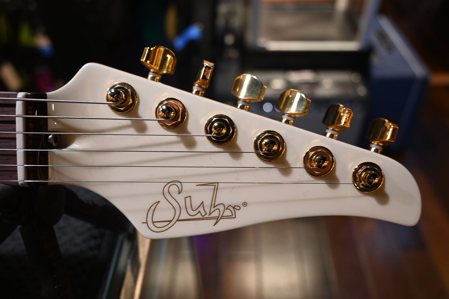 Suhr Mateus Asato Signature Series Classic T Lollar Gold Foils - MA White Guitar #4739 - Danville Music