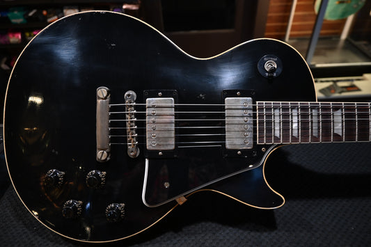 Gibson Custom Shop 1957 Les Paul Standard Reissue Light Aged - Full Ebony Guitar #6187 - Danville Music
