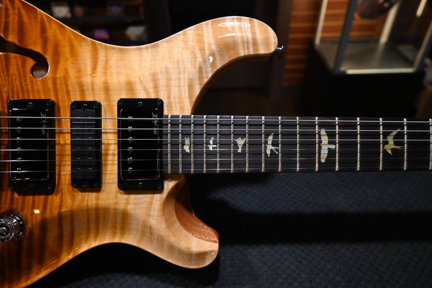 PRS Wood Library Special Semi-Hollow Danville Music 35th Anniversary Artist Top - Sandstorm Fade Guitar #0874