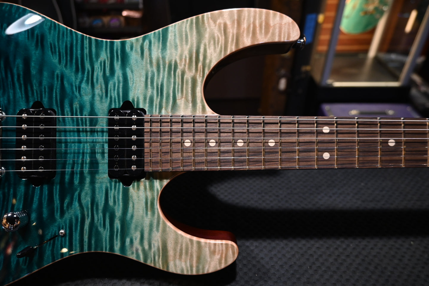 Suhr Modern Set Neck Limited Edition - Teal Fade Guitar #7147 - Danville Music