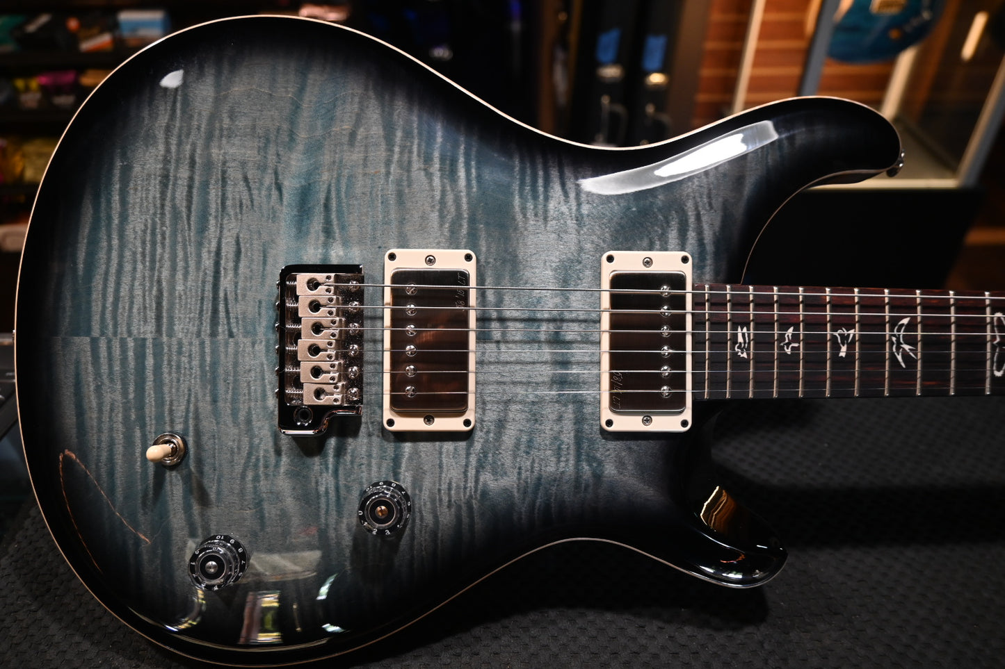 PRS CE 22 Limited Edition - Faded Blue Smokeburst Guitar #3413 - Danville Music