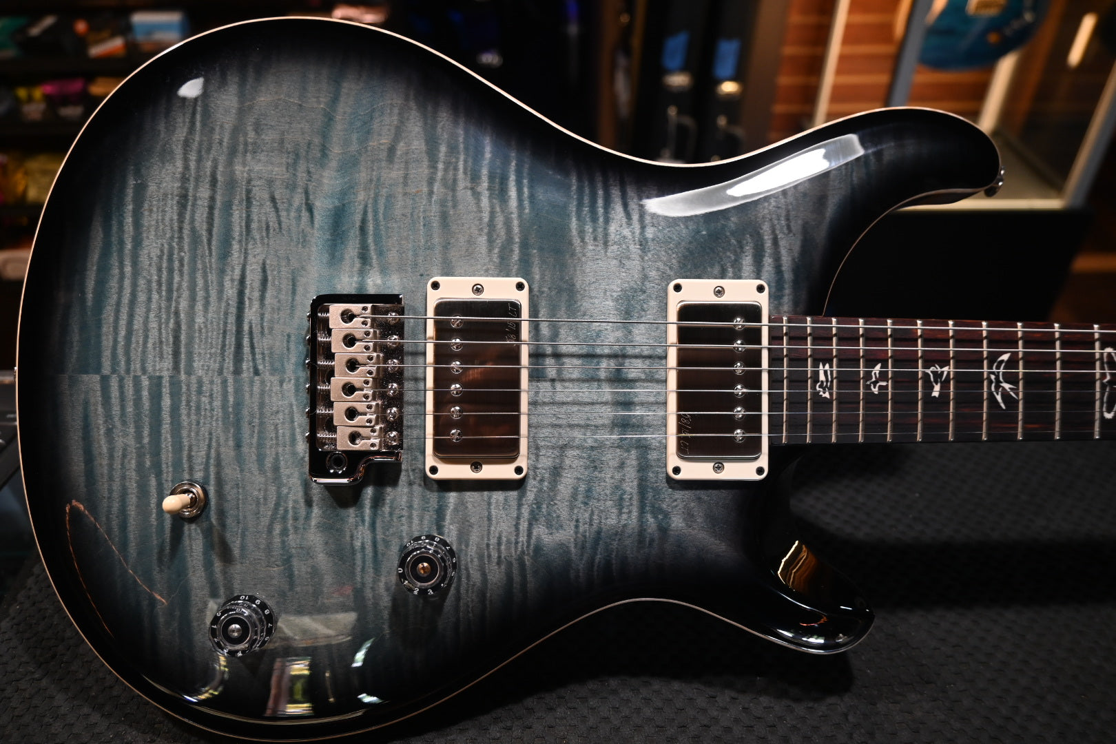 PRS CE 22 Limited Edition - Faded Blue Smokeburst Guitar #3413 - Danville Music