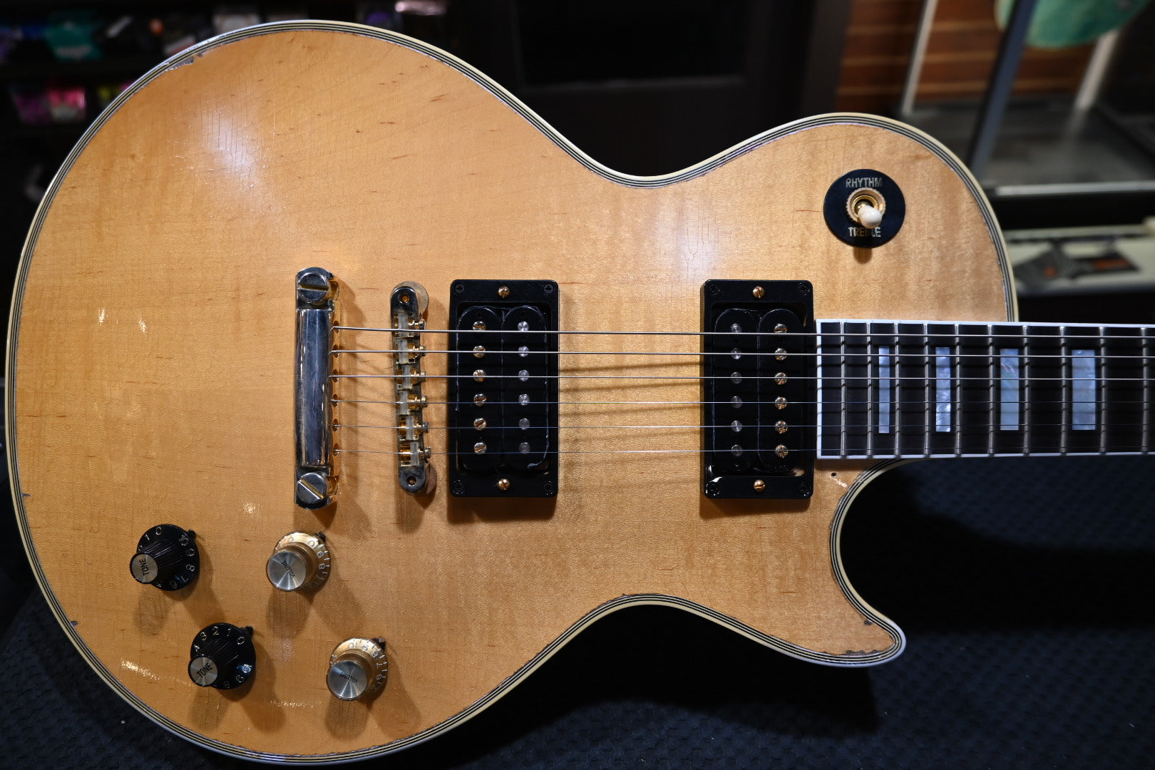 Gibson Custom Shop Mick Ronson 1968 Les Paul Custom Collector’s Edition - Antique Natural Guitar #092 - Danville Music
