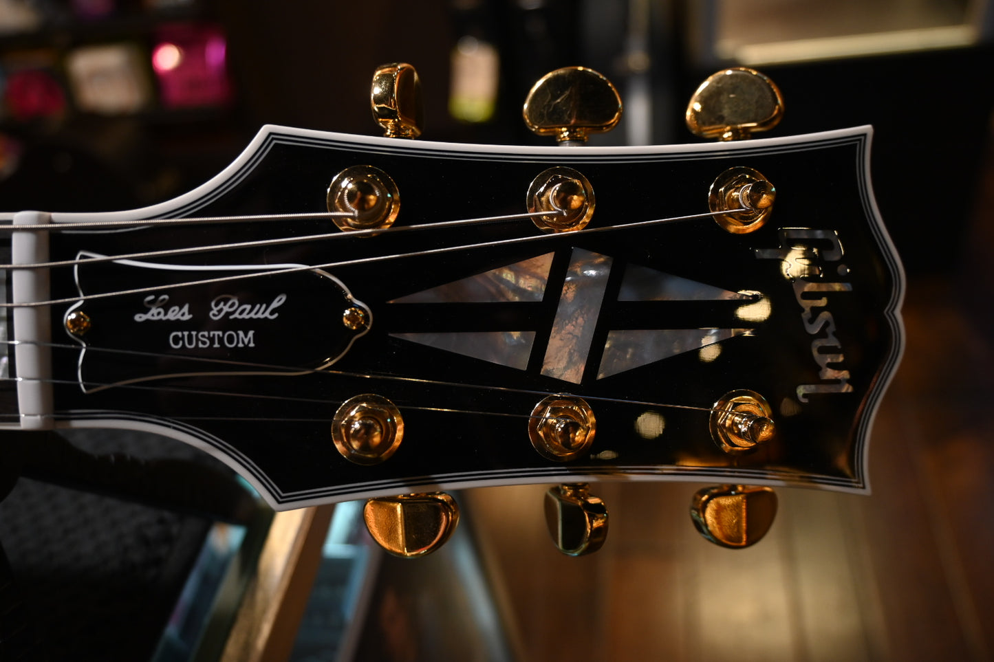 Gibson Custom Shop Les Paul Custom Long Scale - Ebony Guitar #1590