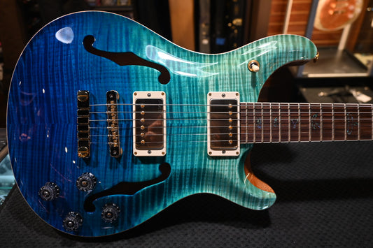 PRS Wood Library McCarty 594 Hollowbody II 10-Top Brazilian Rosewood - Blue Fade Guitar #1911