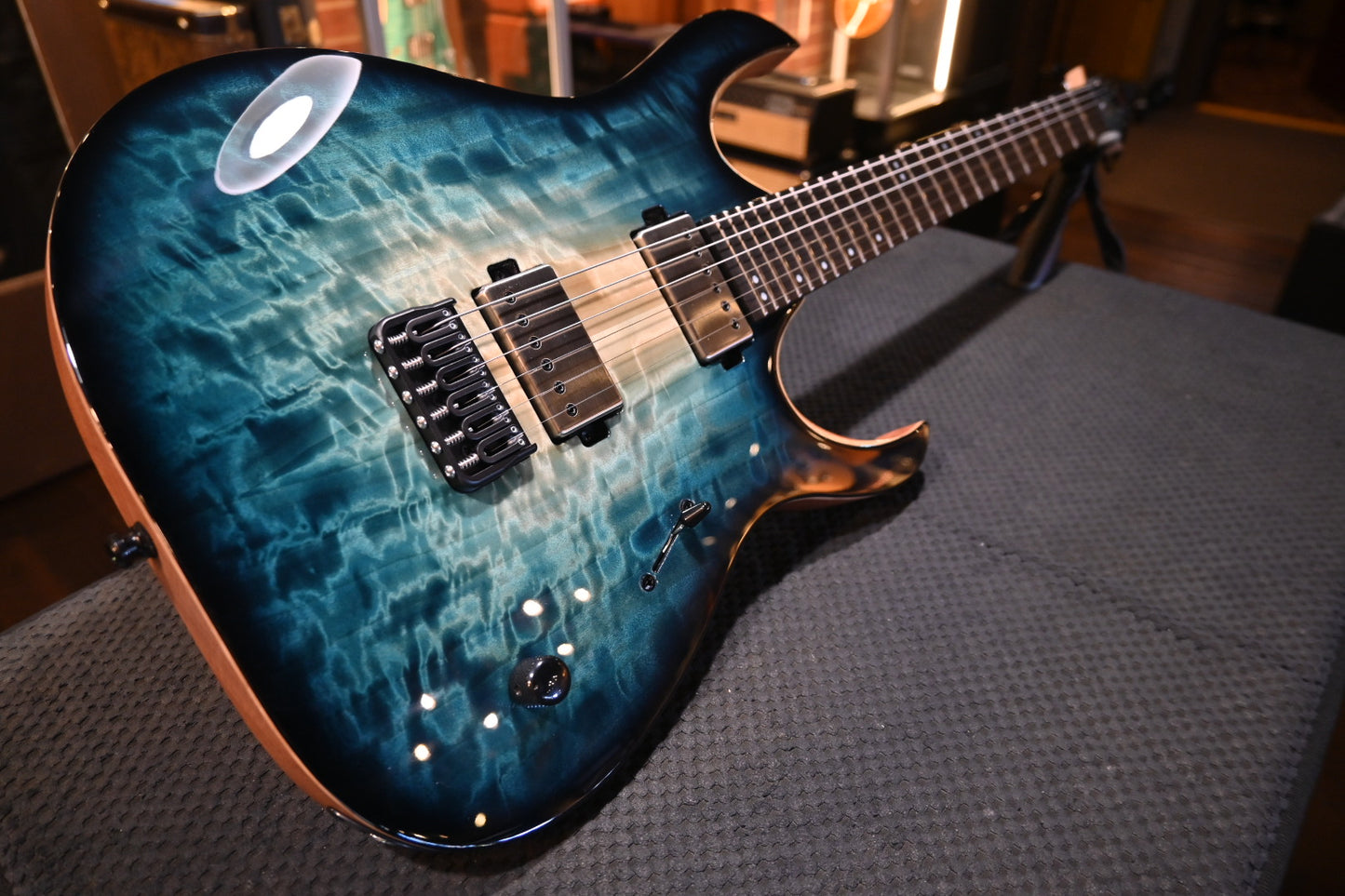 Mayones Duvell Elite 6 - Turquoise Iris Guitar #7128 - Danville Music