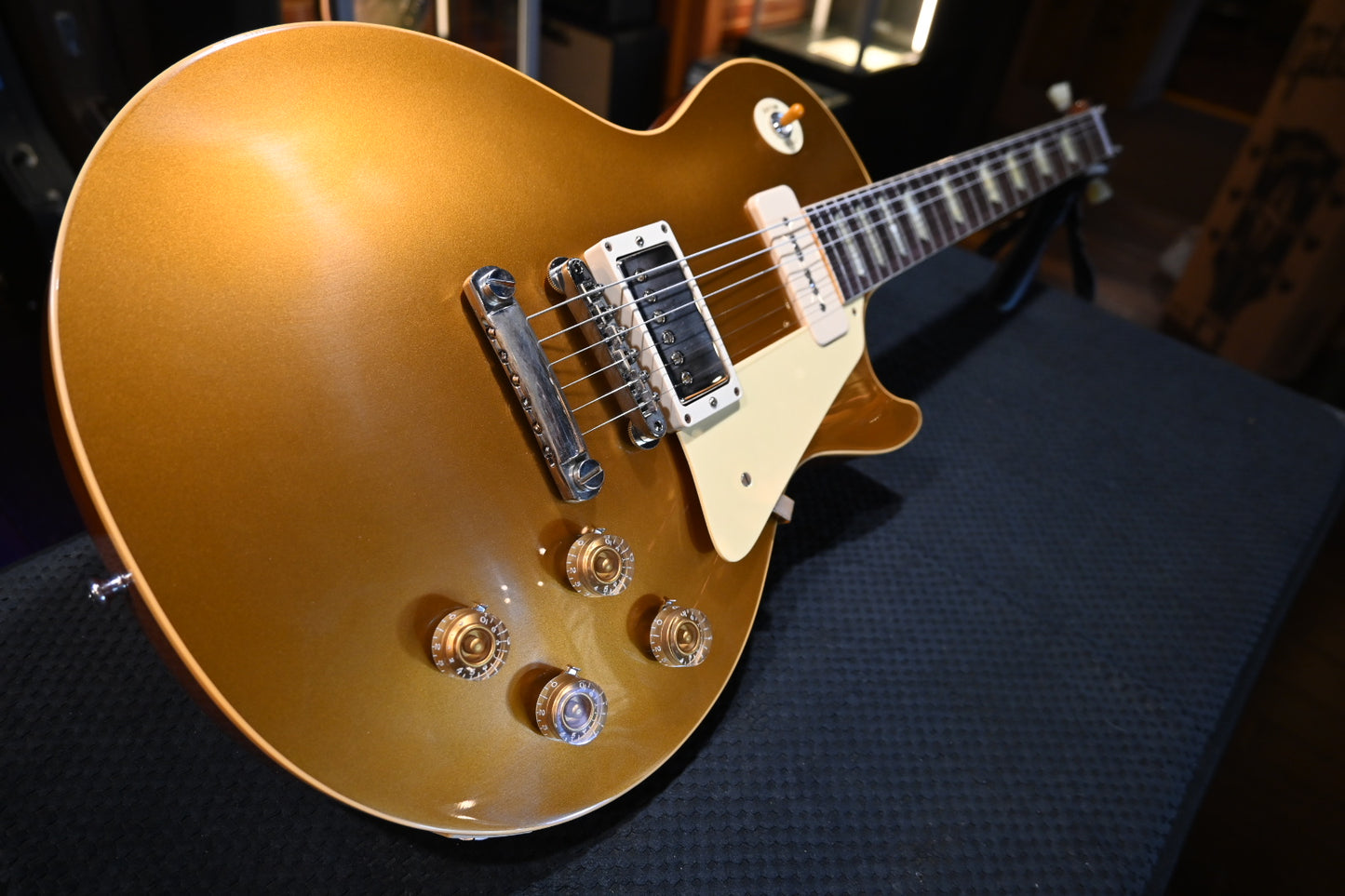 Gibson Custom Shop 1956 Les Paul Standard Reissue Goldtop VOS PSL - Double Gold Guitar #5142 - Danville Music