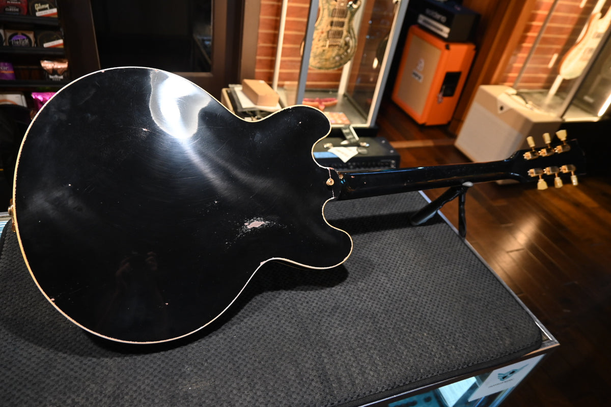 Gibson Custom Shop ES-345 Reissue Varitone Bigsby Murphy Lab Heavy Aged - Ebony Guitar #0479