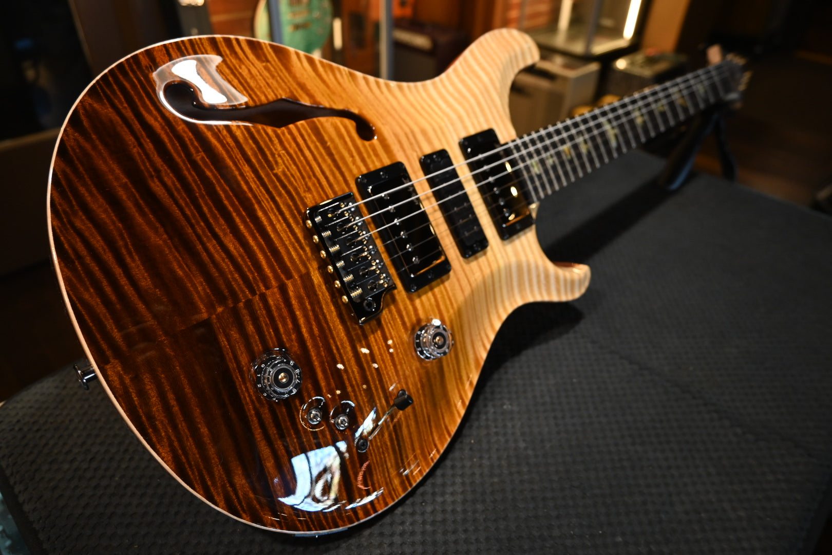 PRS Wood Library Special Semi-Hollo Danville Music 35th Anniversary Artist Top - Sandstorm Fade Guitar #6045 - Danville Music