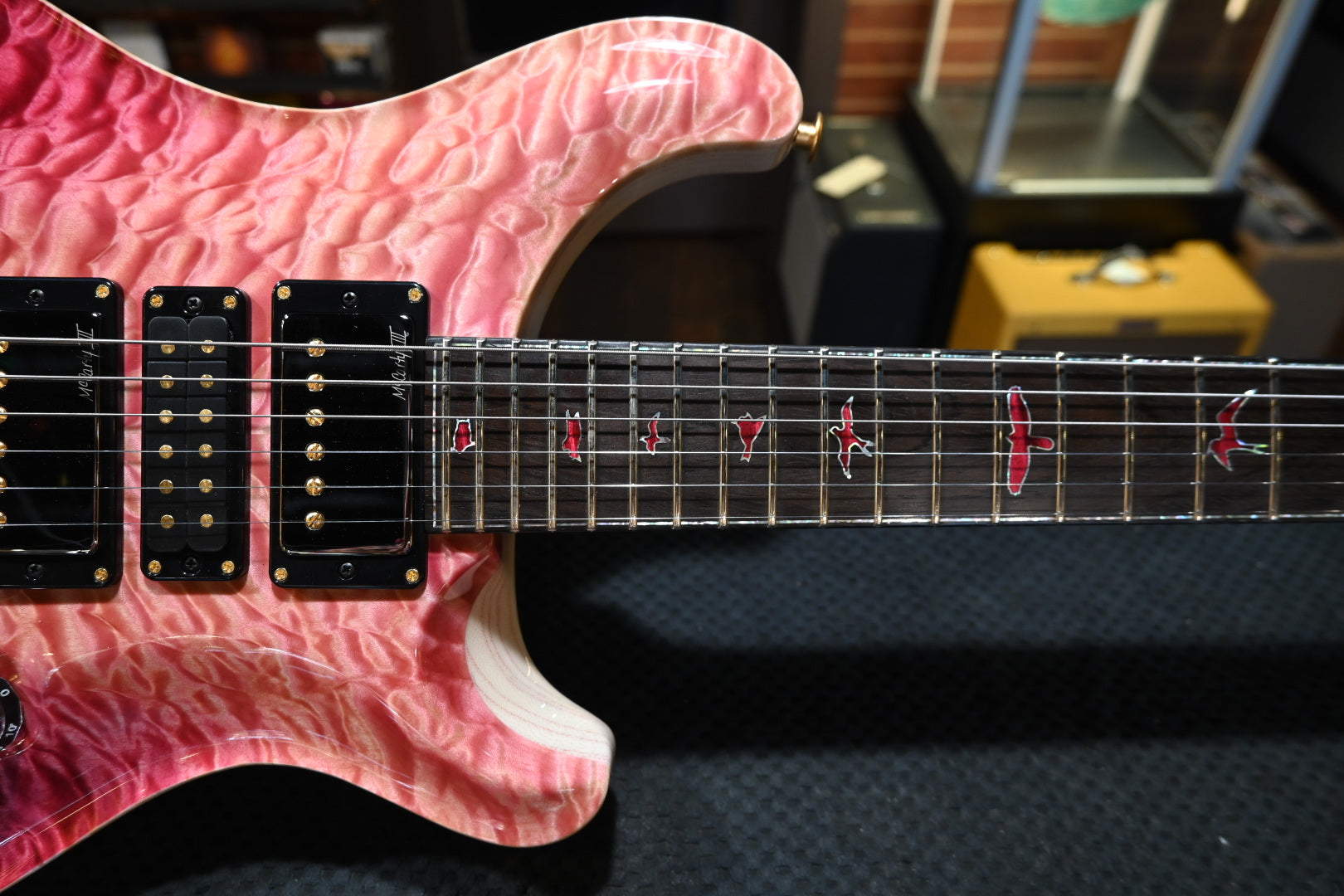 PRS Private Stock Custom 24 - Raspberry Reverse Dragon’s Breath Guitar #12249 - Danville Music