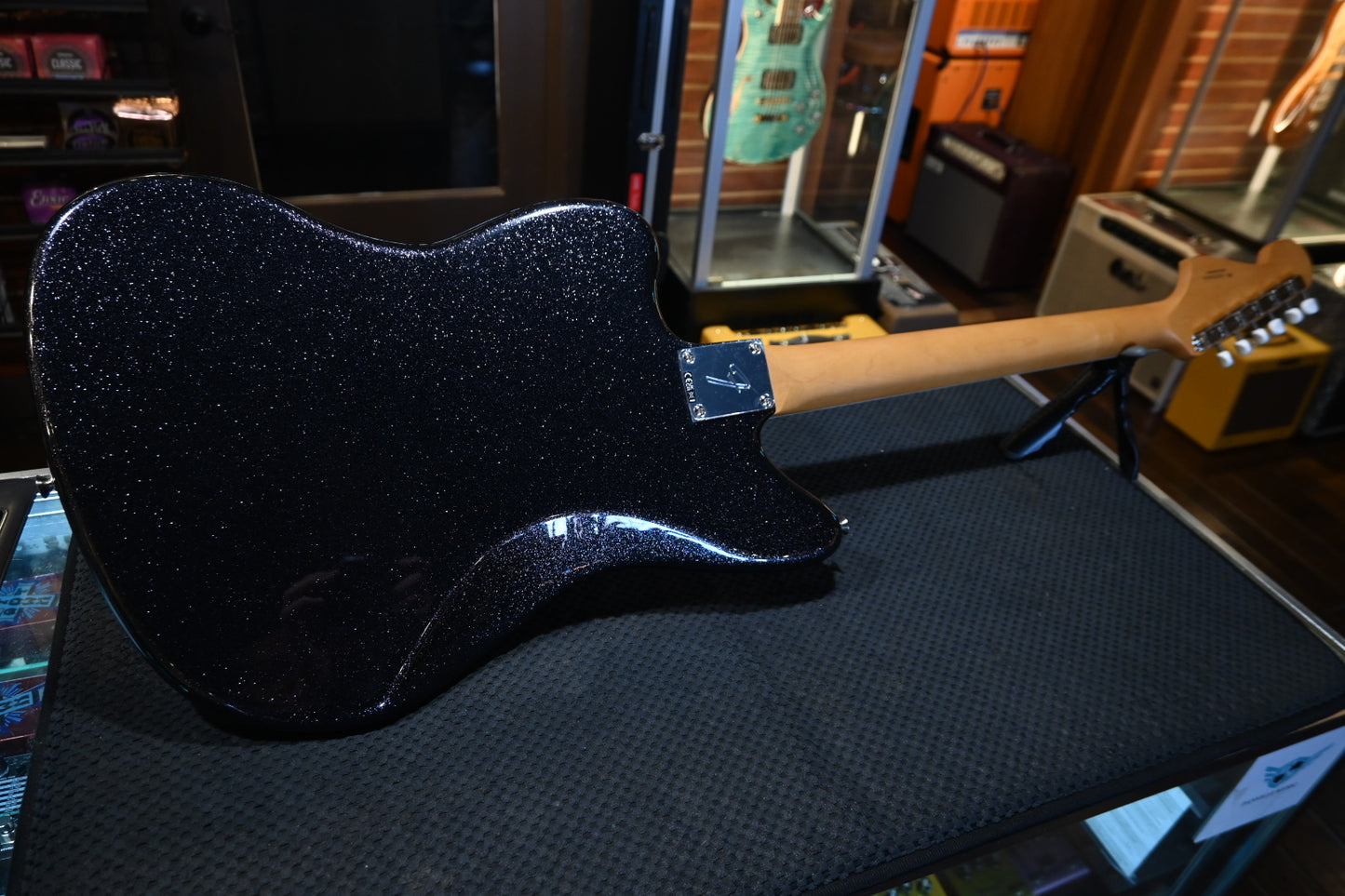 Fender LTD Foil Jazzmaster - Black Sparkle Guitar #6610 - Danville Music