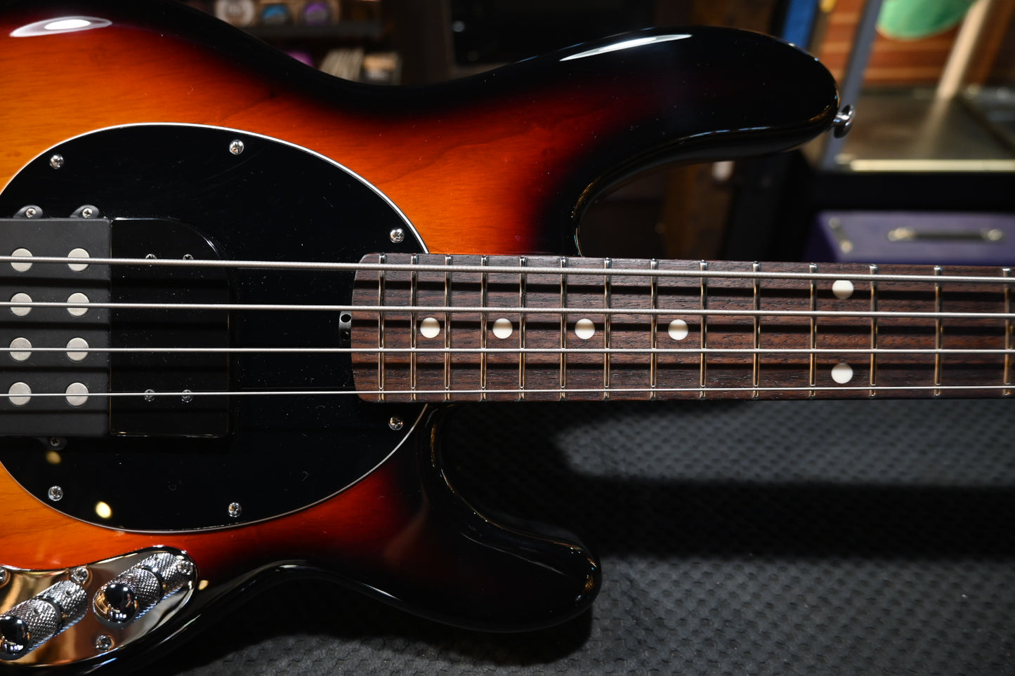 Music Man Stingray Short Scale Tim Commeford - Vintage Sunburst Bass #43 of 50 - Danville Music