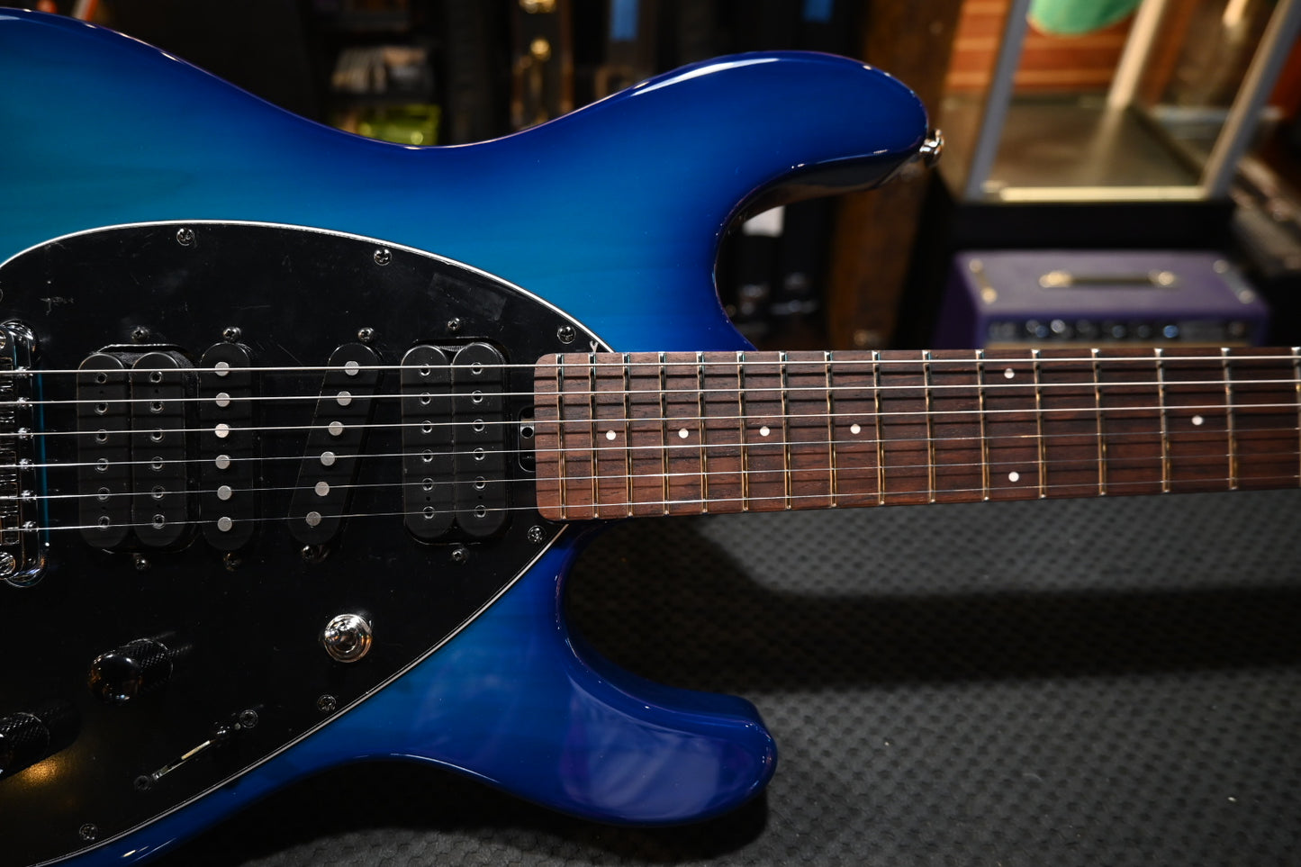 Music Man Steve Morse - Morse Blue Burst Guitar #0792