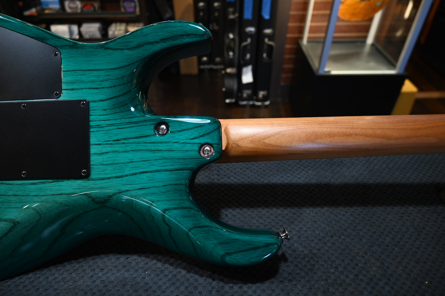 Tom Anderson Angel Player - Natural Teal Burst Dark Grain Guitar #324N