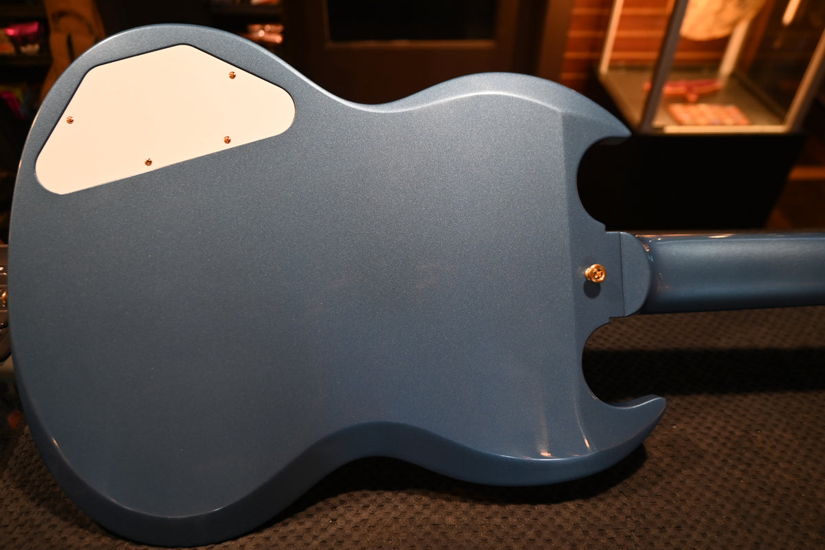 Gibson Custom Shop 1963 Les Paul SG Custom 3-Pickup Bigsby VOS “Hendrix” PSL - Pelham Blue Guitar #1533