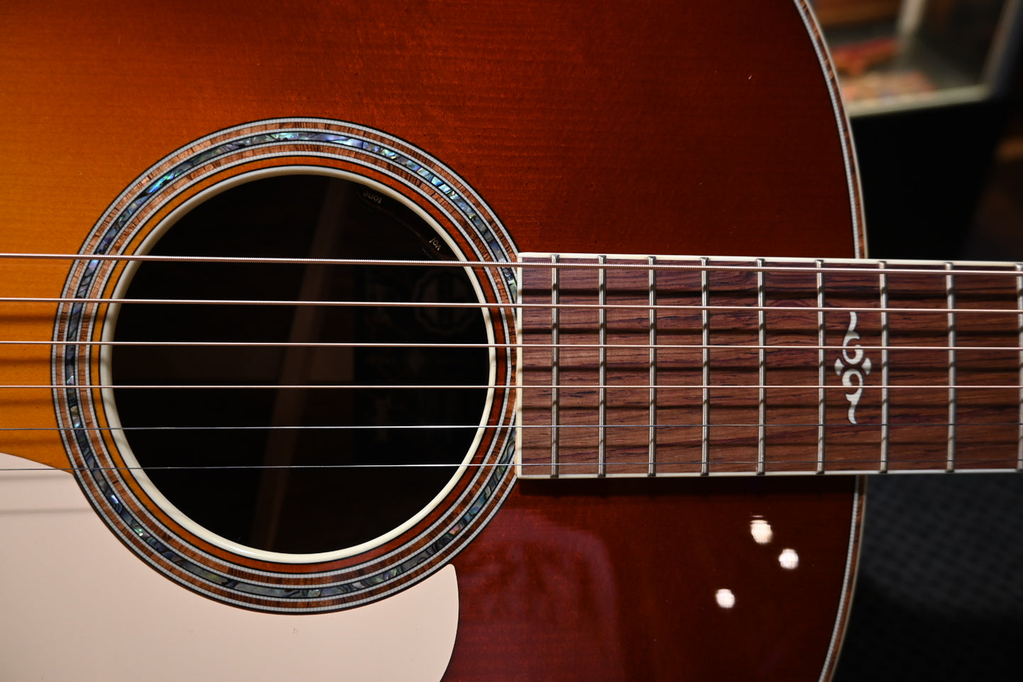 Taylor Custom Gold Label GP Grand Pacific Adirondack Spruce/Honduran Rosewood - Western Sunburst Guitar #6099