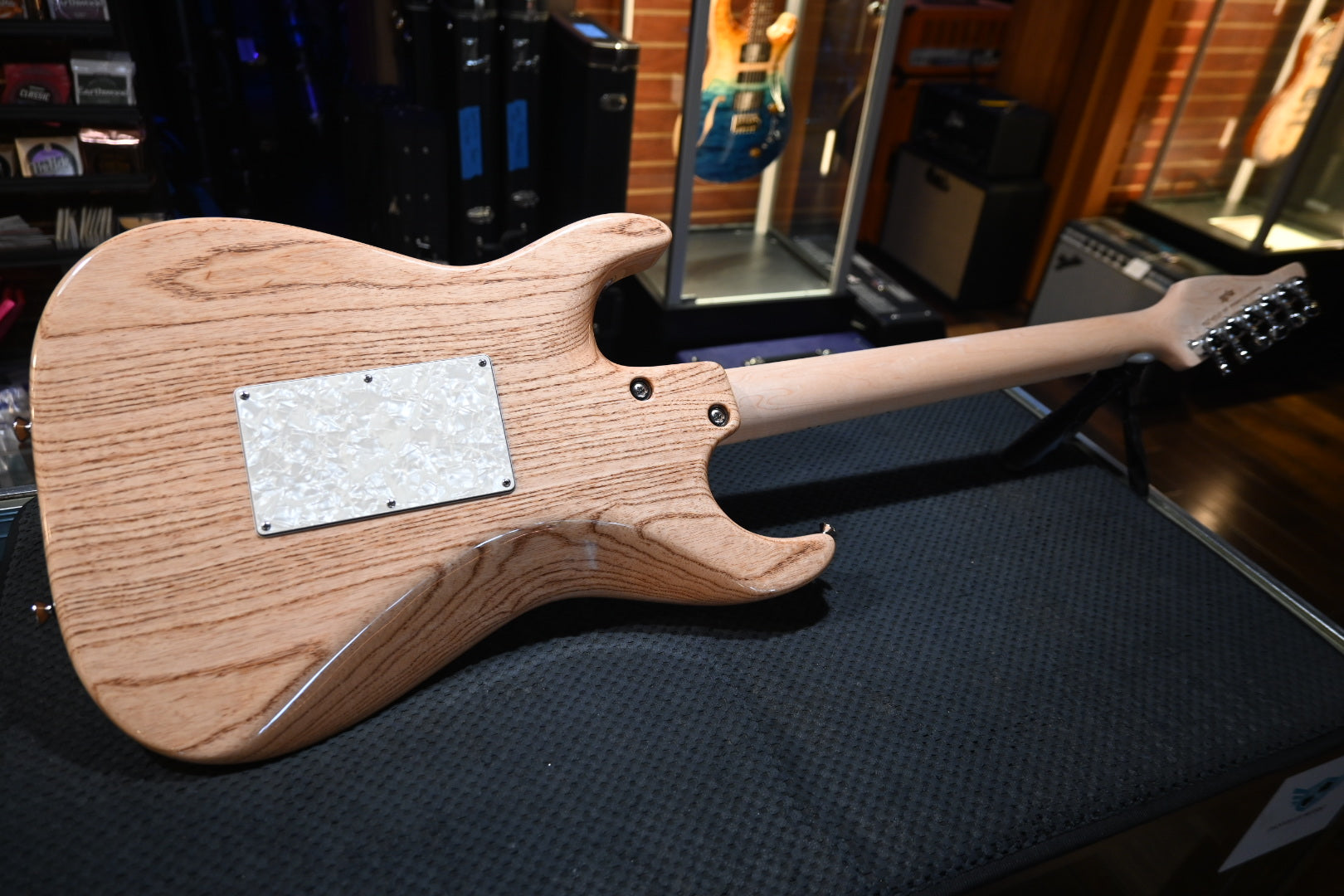 Tom Anderson Drop Top Classic - Ultraviolet Blue with Blue Edge Burst Guitar #425A - Danville Music