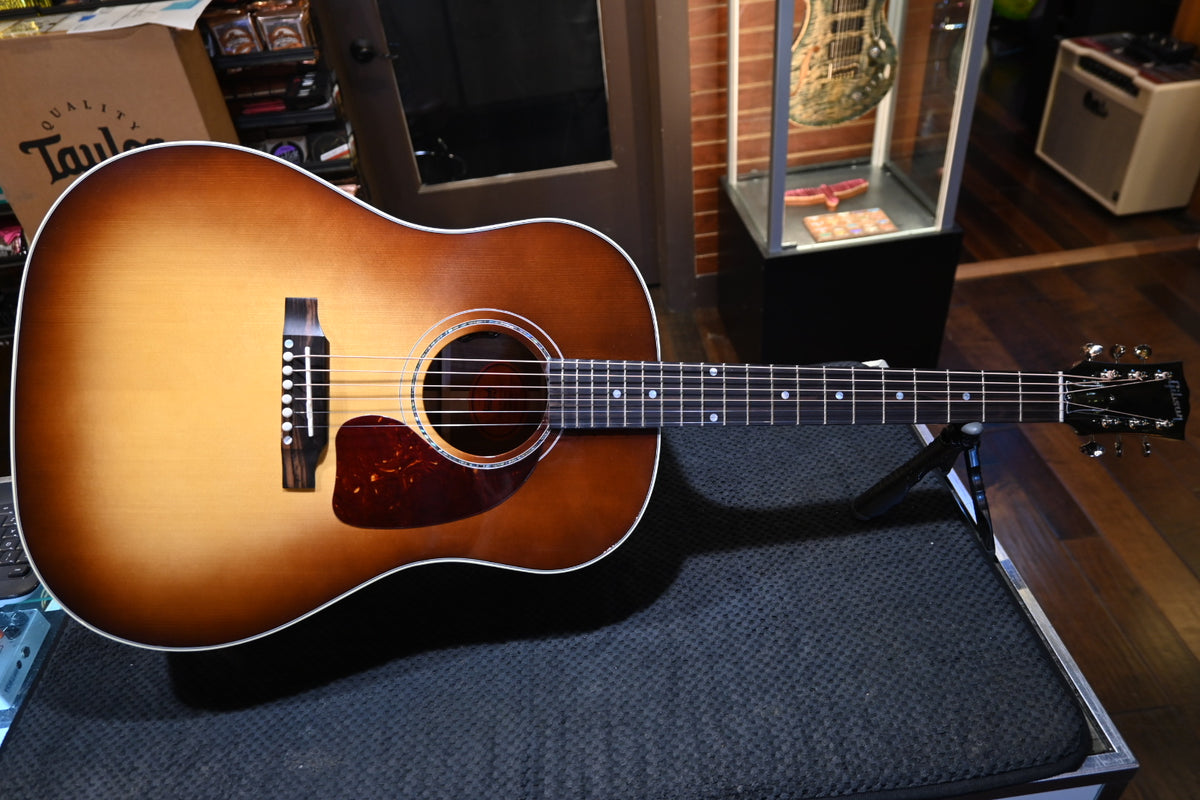Gibson Custom Shop J-45 Koa Carpathian Spruce - Honeyburst Guitar #5086