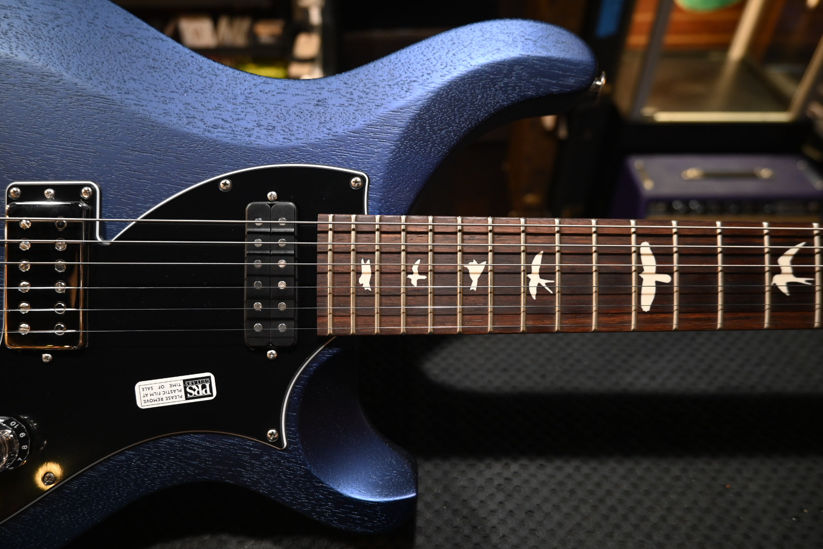 PRS S2 Vela Satin - Midnight Metallic Guitar #2570 - Danville Music