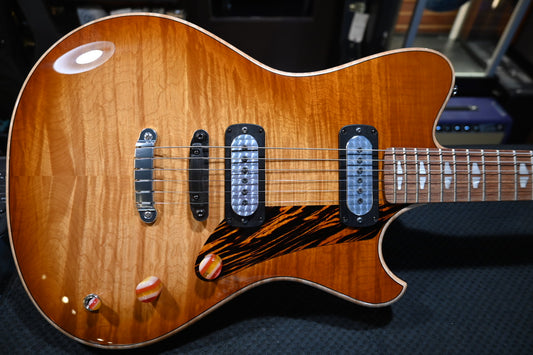 Powers Electric A-Type Select Maple FF42 Hard Tail - Wild Honey Burst Guitar #B243