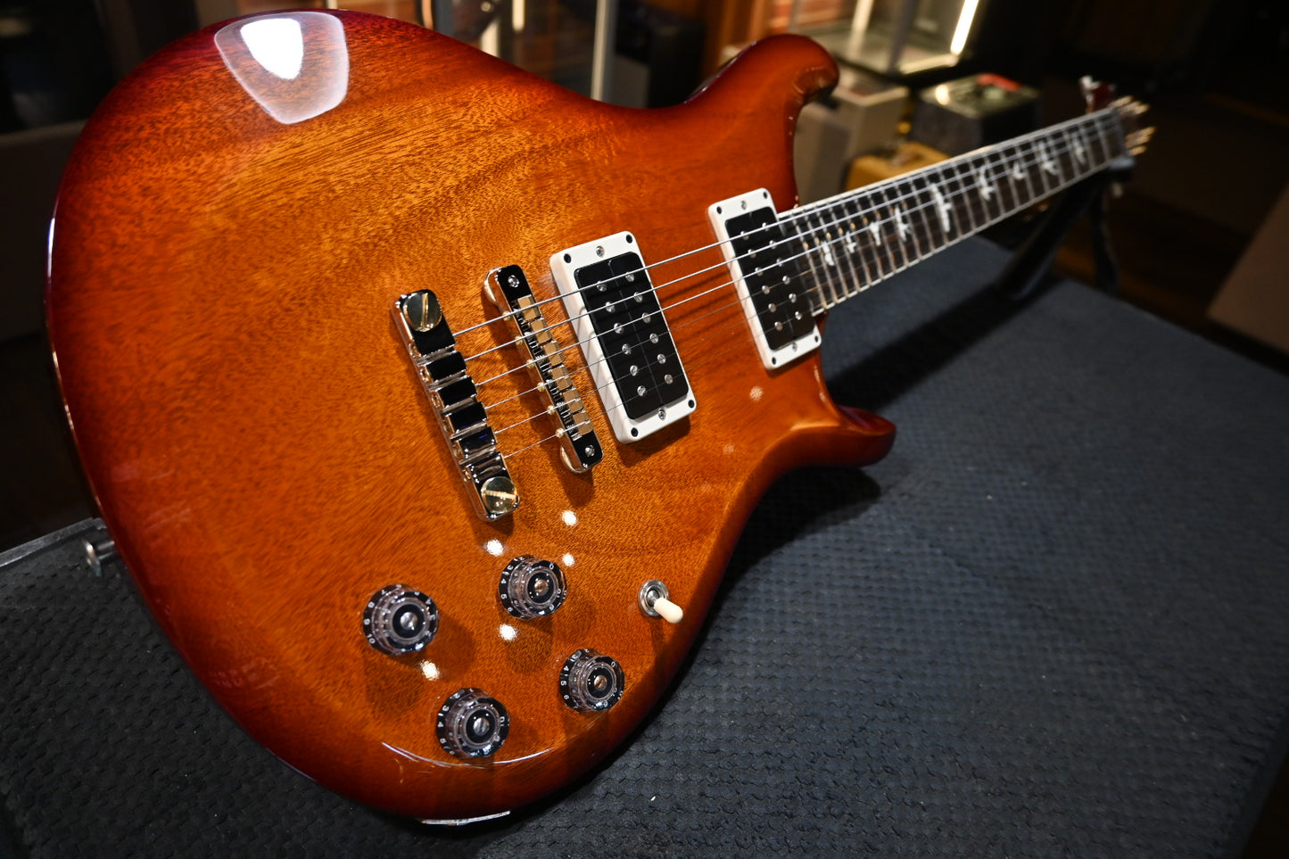 PRS Wood Library S2 McCarty 594 Thinline - Dark Cherry Sunburst Guitar #5492