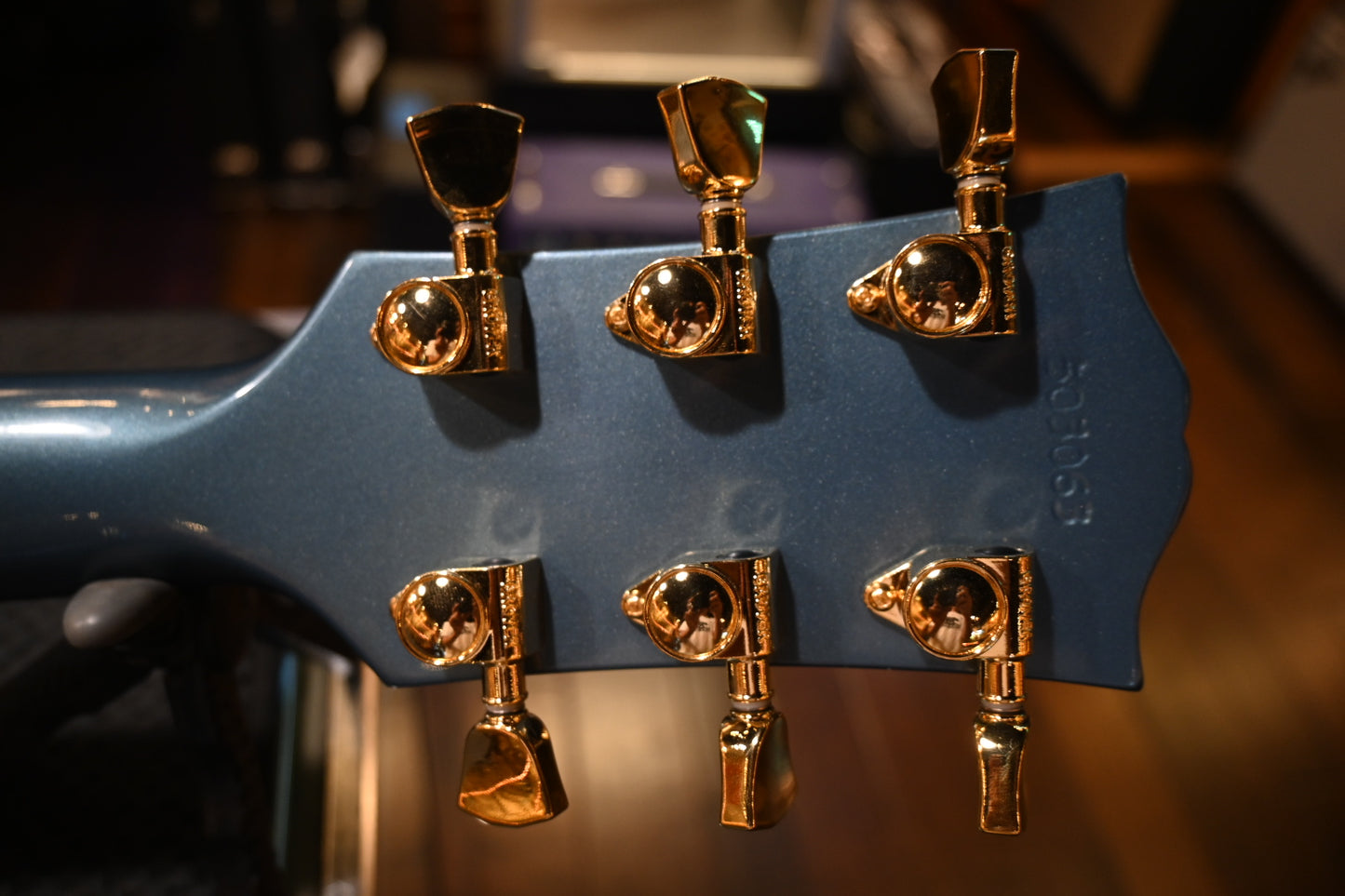 Gibson Custom Shop 1963 Les Paul SG Custom 3-Pickup Bigsby VOS “Hendrix” PSL - Pelham Blue Guitar #3063 - Danville Music