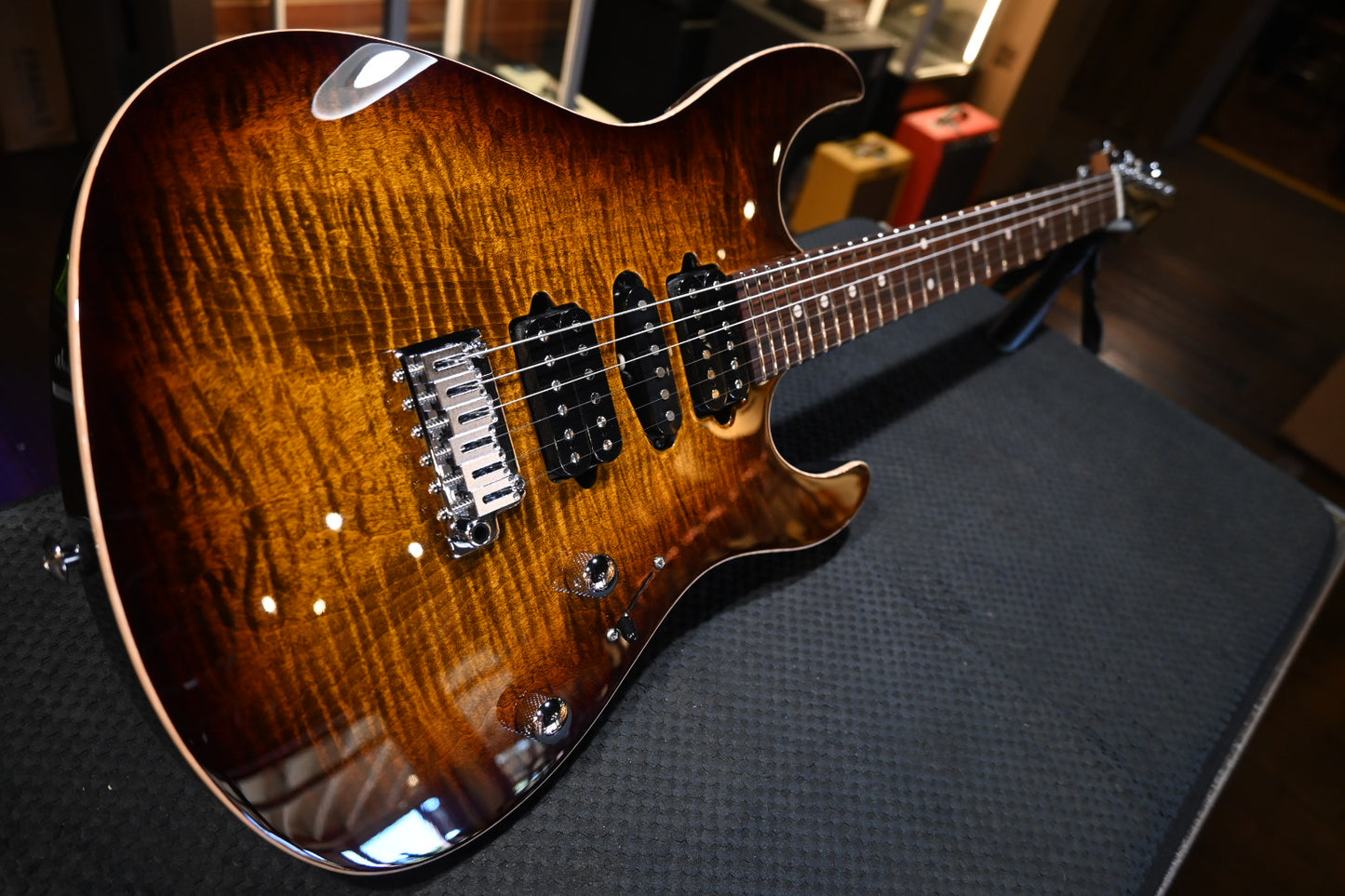 Suhr Modern Plus Pau Ferro - Bengal Burst Guitar #0465