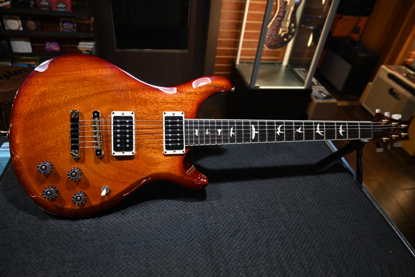 PRS Wood Library S2 McCarty 594 Thinline - Dark Cherry Sunburst Guitar #5492