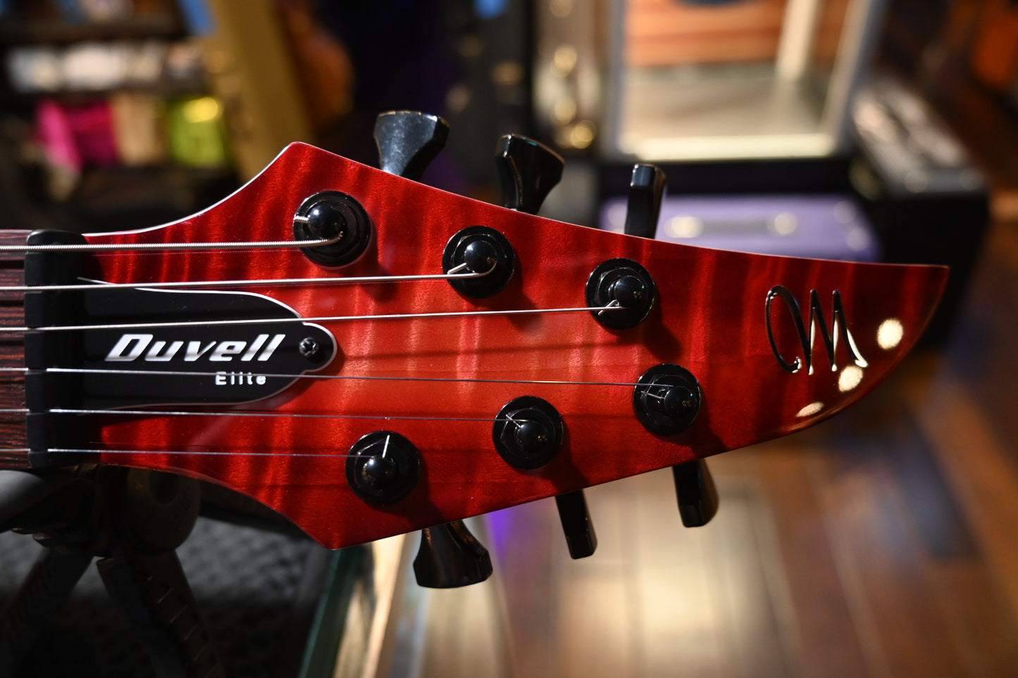 Mayones Duvell Elite 6 2024 - Trans Nature Fad Red Burst Out Guitar #6102