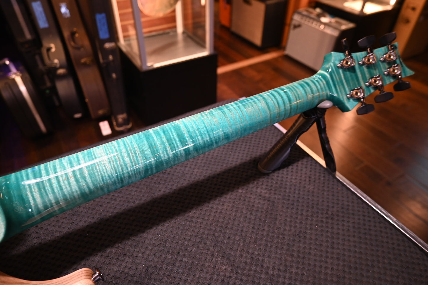 PRS Wood Library McCarty 594 Semi-Hollow Danville Music 35th Anniversary Artist Top - Bahamian Blue Guitar #8197
