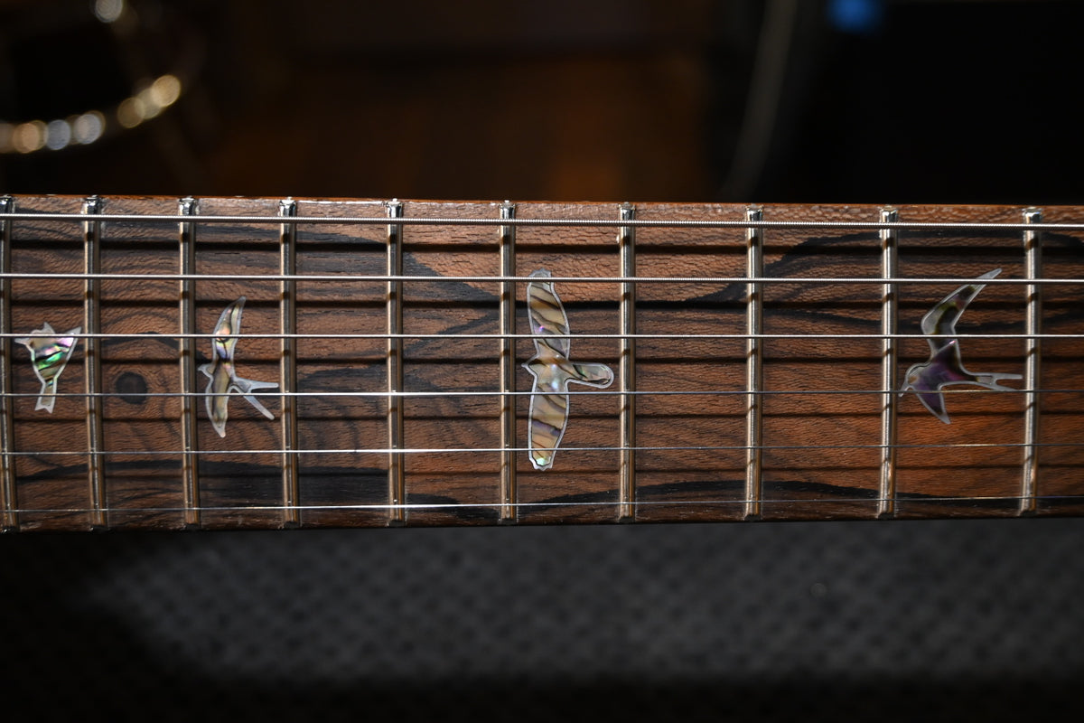 PRS Wood Library Custom 24 Stoptail Limited Edition 10-Top - Charcoal Tri-Color Sunburst Guitar #3423
