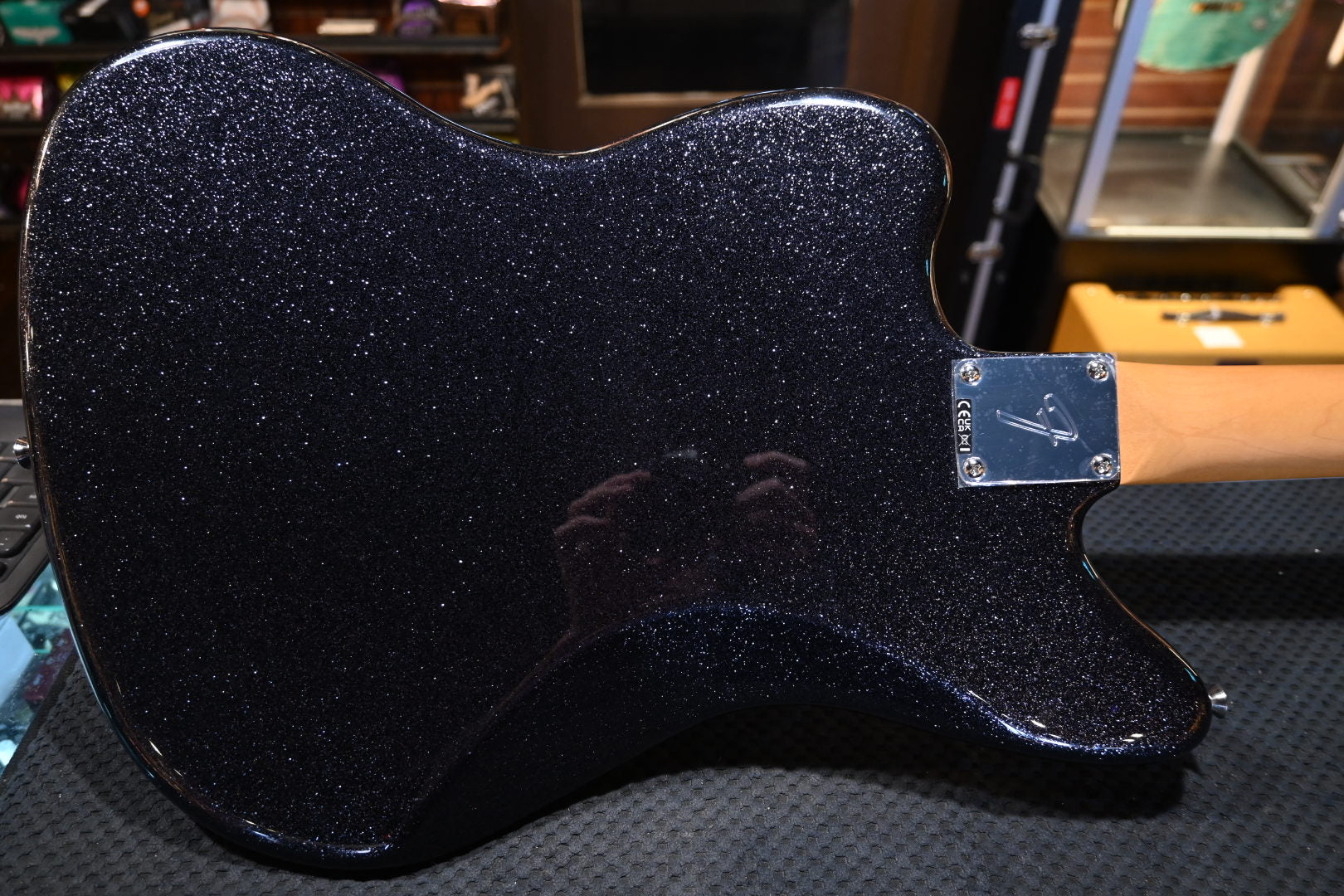 Fender LTD Foil Jazzmaster - Black Sparkle Guitar #6610 - Danville Music