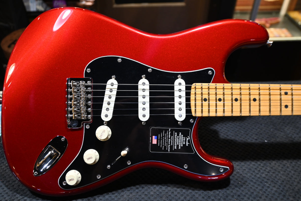 Fender Limited Edition American Professional Classic Stratocaster w/ Silent System - Candy Apple Red Guitar #4487