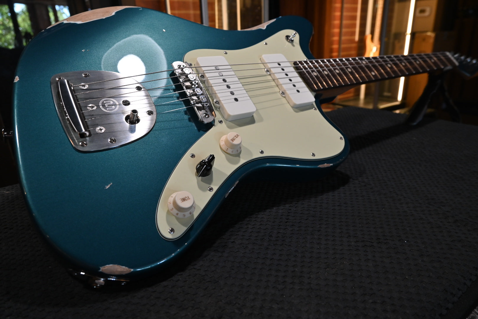 Suhr Classic JM Antique Limited Edition - Ocean Turquoise Metallic Guitar #9493 - Danville Music