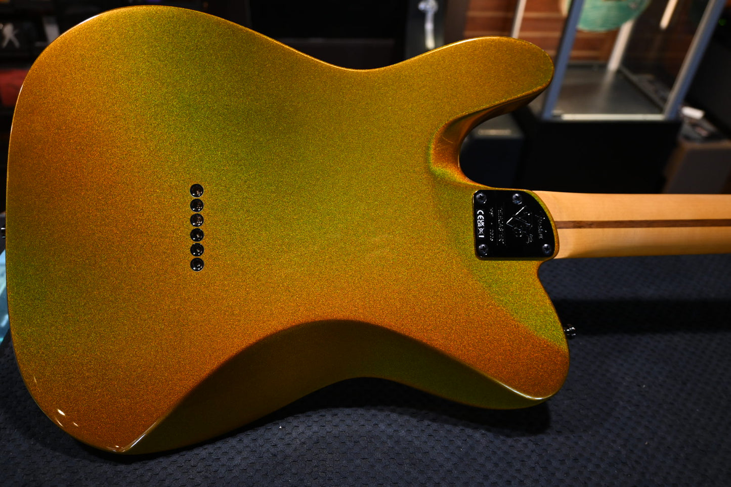 Fender 75th Anniversary American Ultra II Telecaster - Liquid Gold Guitar #6828 - Danville Music