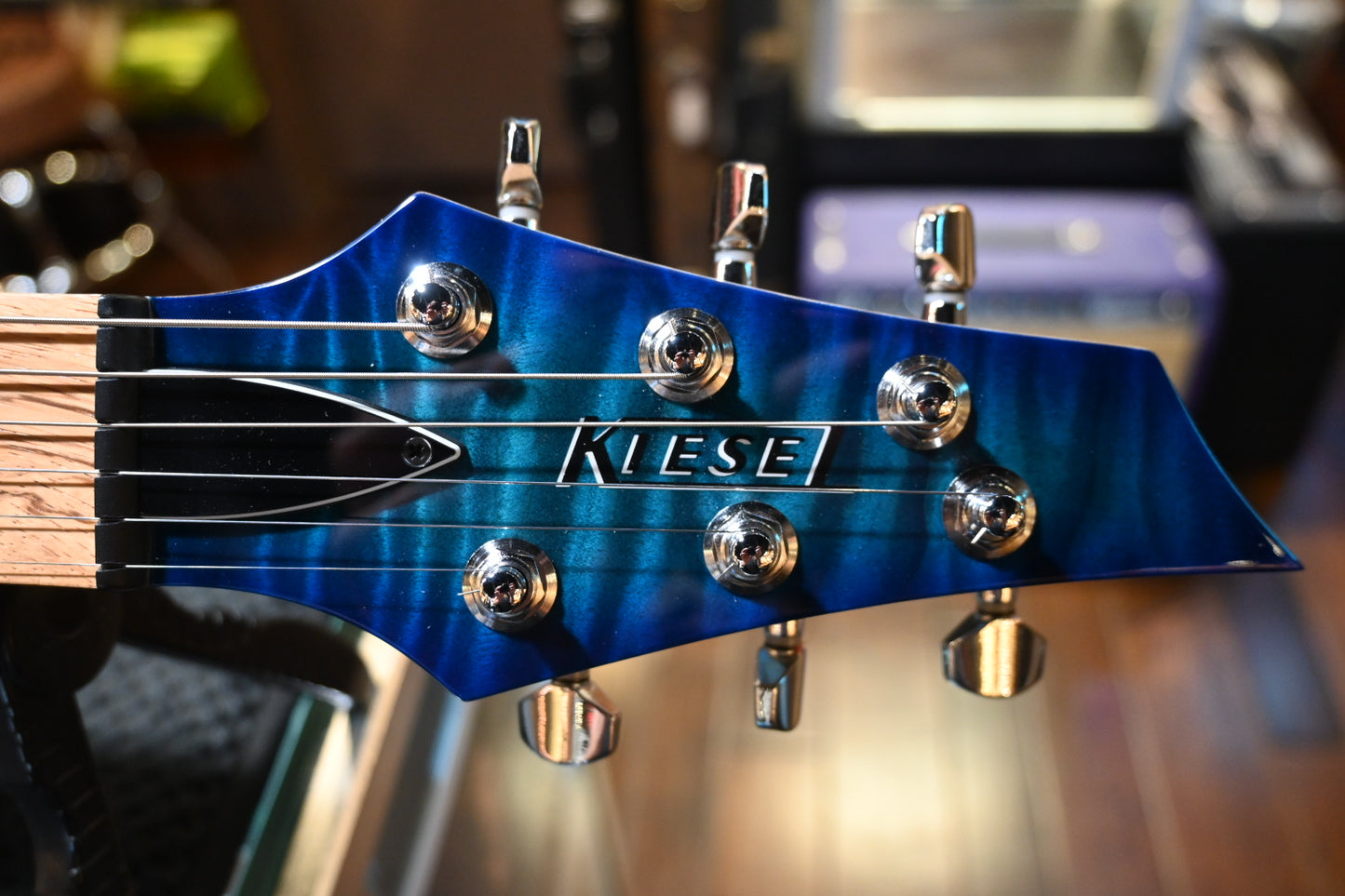 Kiesel Aeries Bolt-On 2023 - Translucent Aqua Burst Guitar - Danville Music