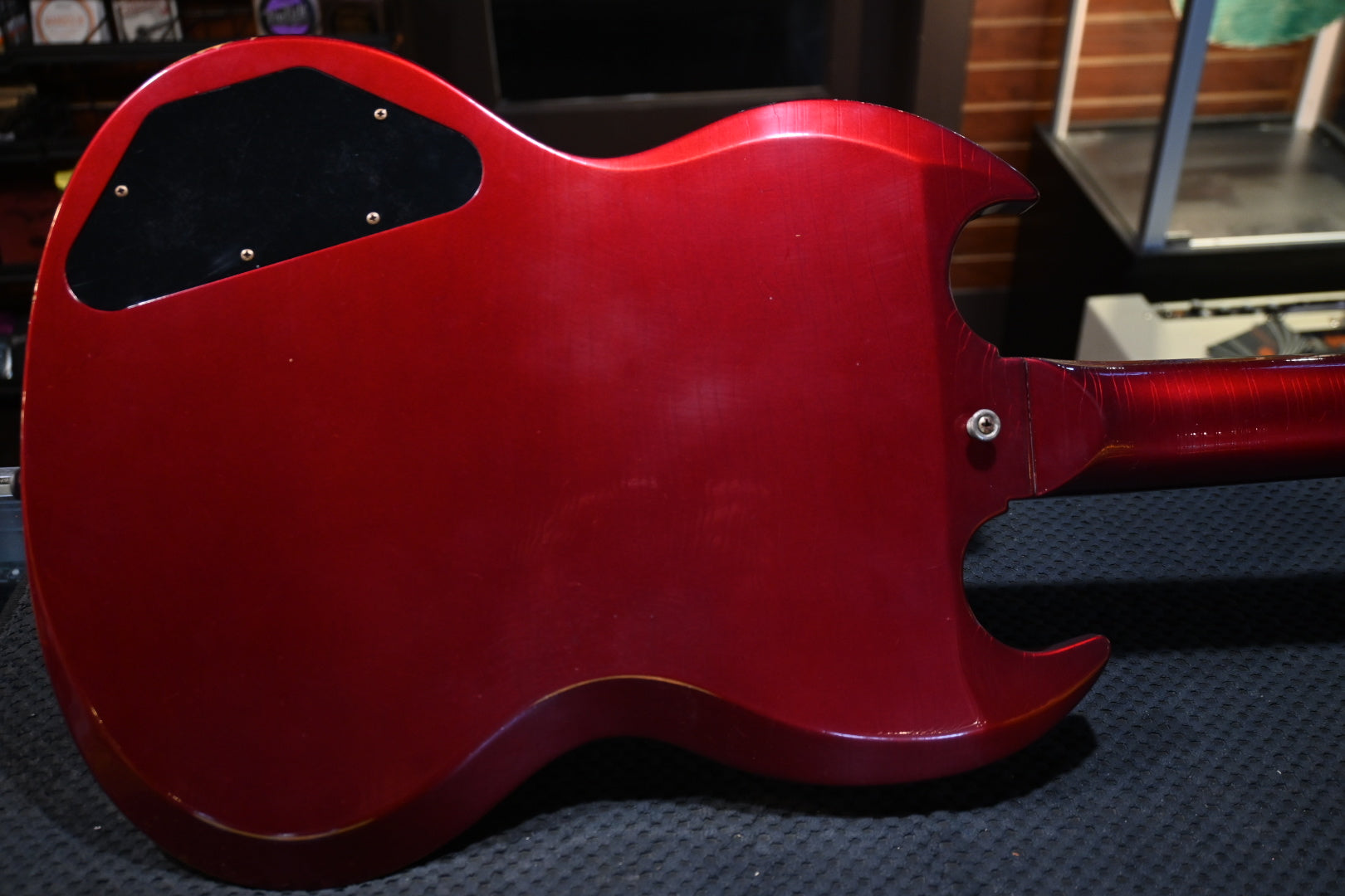 Gibson Custom Shop 1964 SG Standard Reissue Batwing Light Aged - Sparkling Burgundy Guitar #5704 - Danville Music