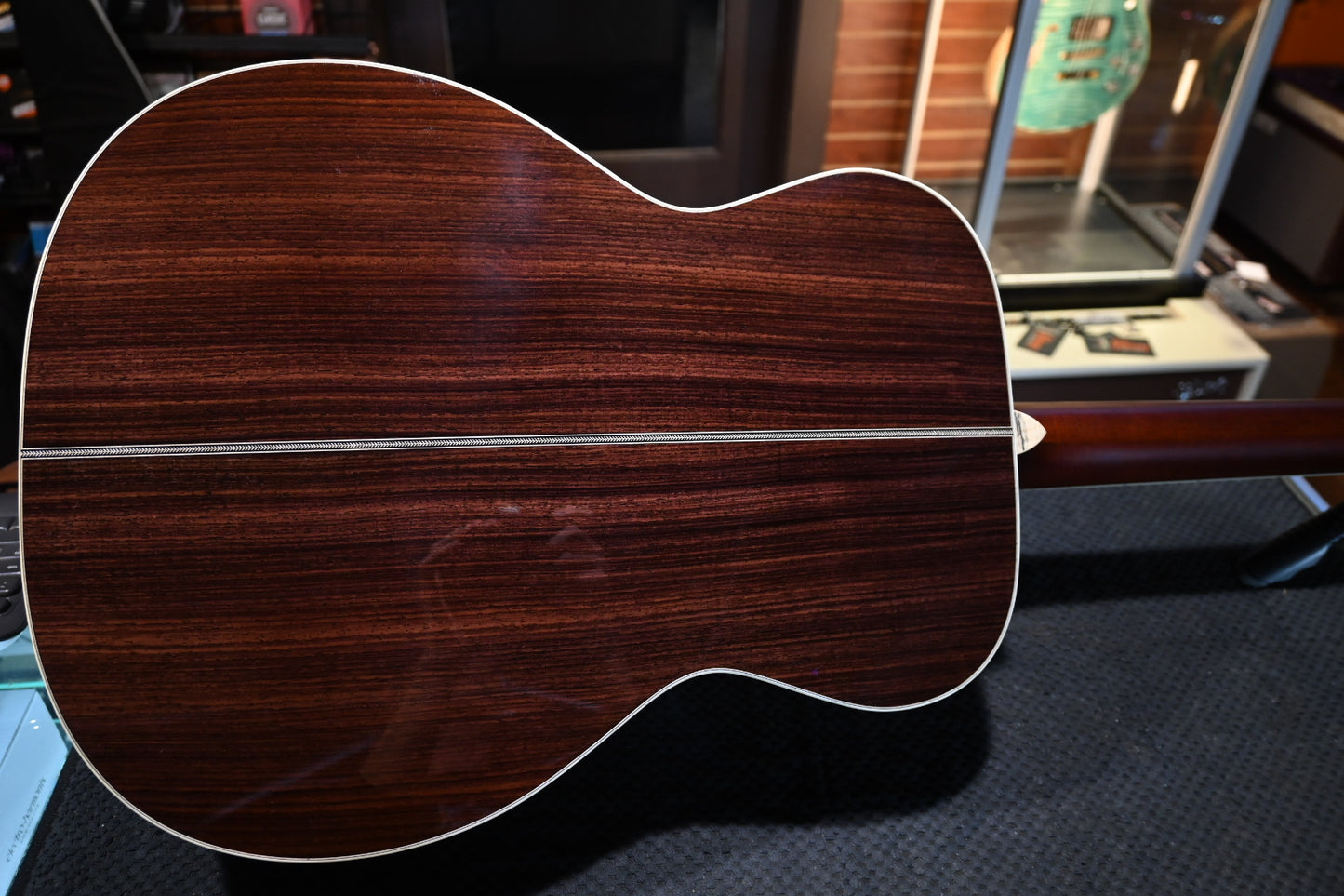 Santa Cruz OM Bearclaw Moon Spruce/Rosewood Guitar #6368 - Danville Music