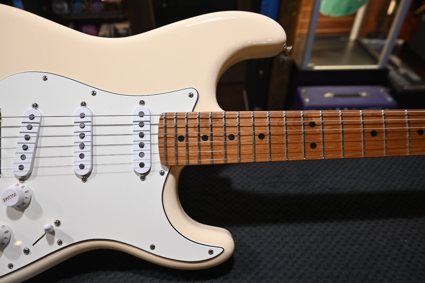 Fender Limited Edition Player II Stratocaster Roasted Maple - Olympic White Guitar #7764 - Danville Music