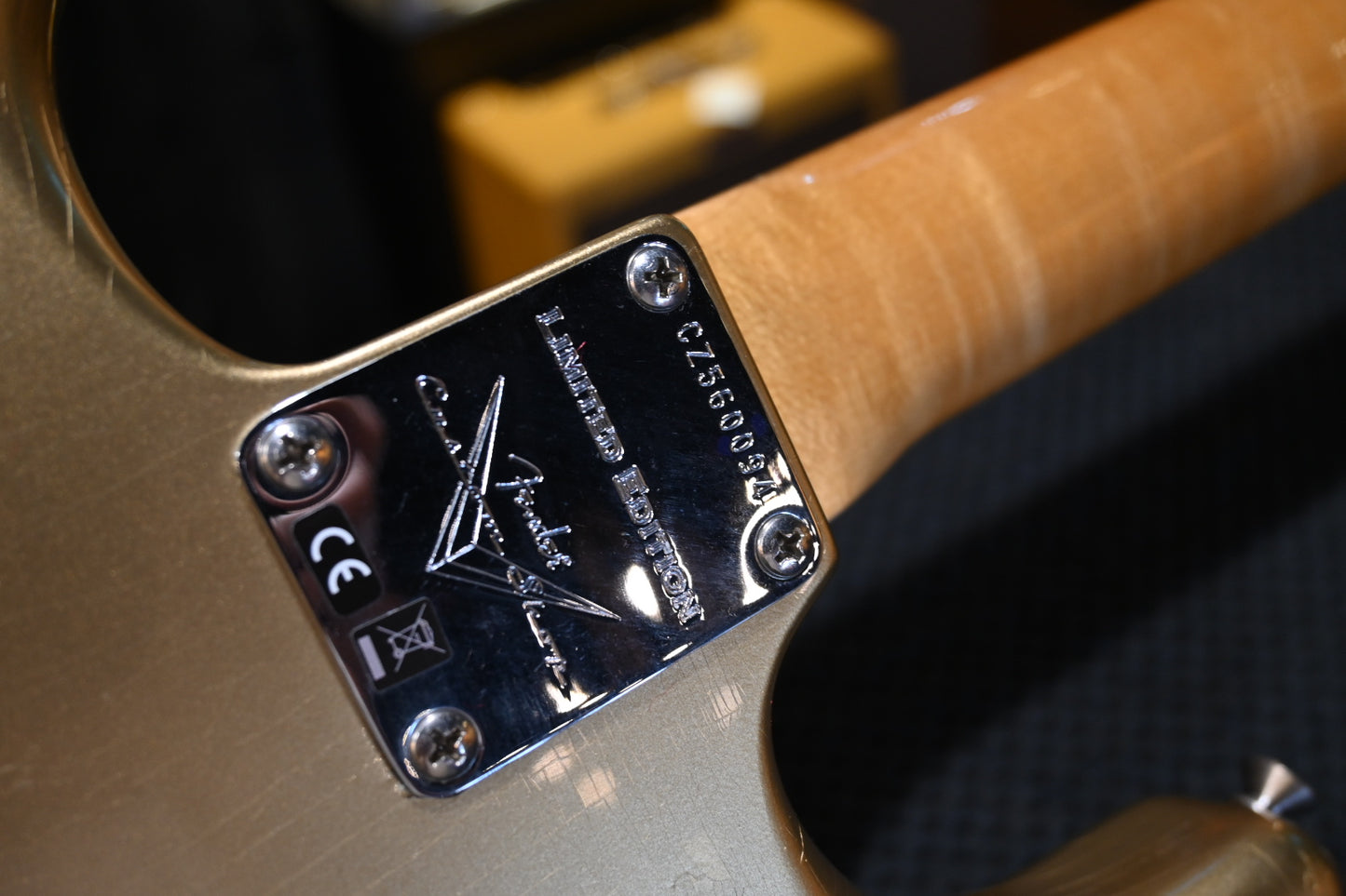 Fender Custom Shop LTD 1964 Stratocaster Journeyman 2022 - Aged Aztec Gold Guitar #0094 - Danville Music