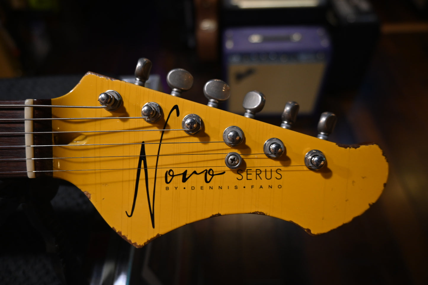 Novo Serus J - Vandalism Yellow over ‘64 3-Tone Burst Guitar #1490 - Danville Music