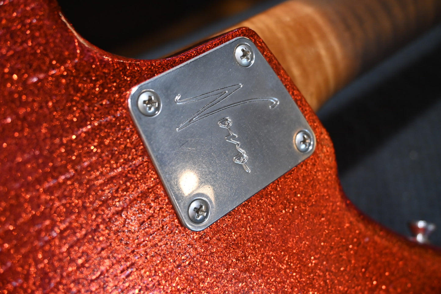 Novo Miris J Custom - Candy Apple Red Sparkle Guitar #4370