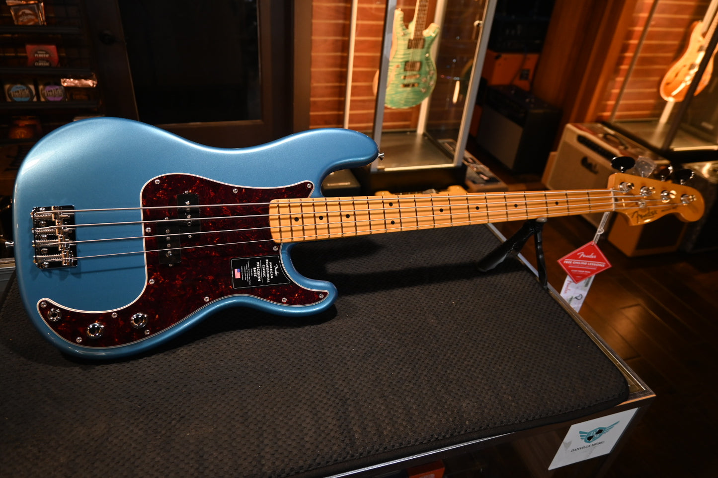 Fender American Professional Classic Precision Bass - Faded Lake Placid Blue Bass #8298