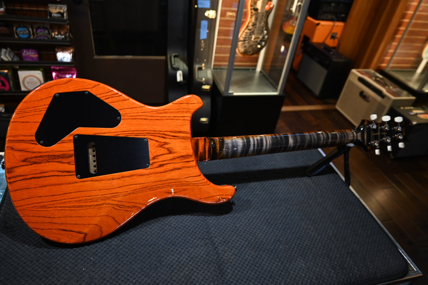 PRS Wood Library DGT 10-Top Ebony - Burnt Maple Leaf Guitar #2553