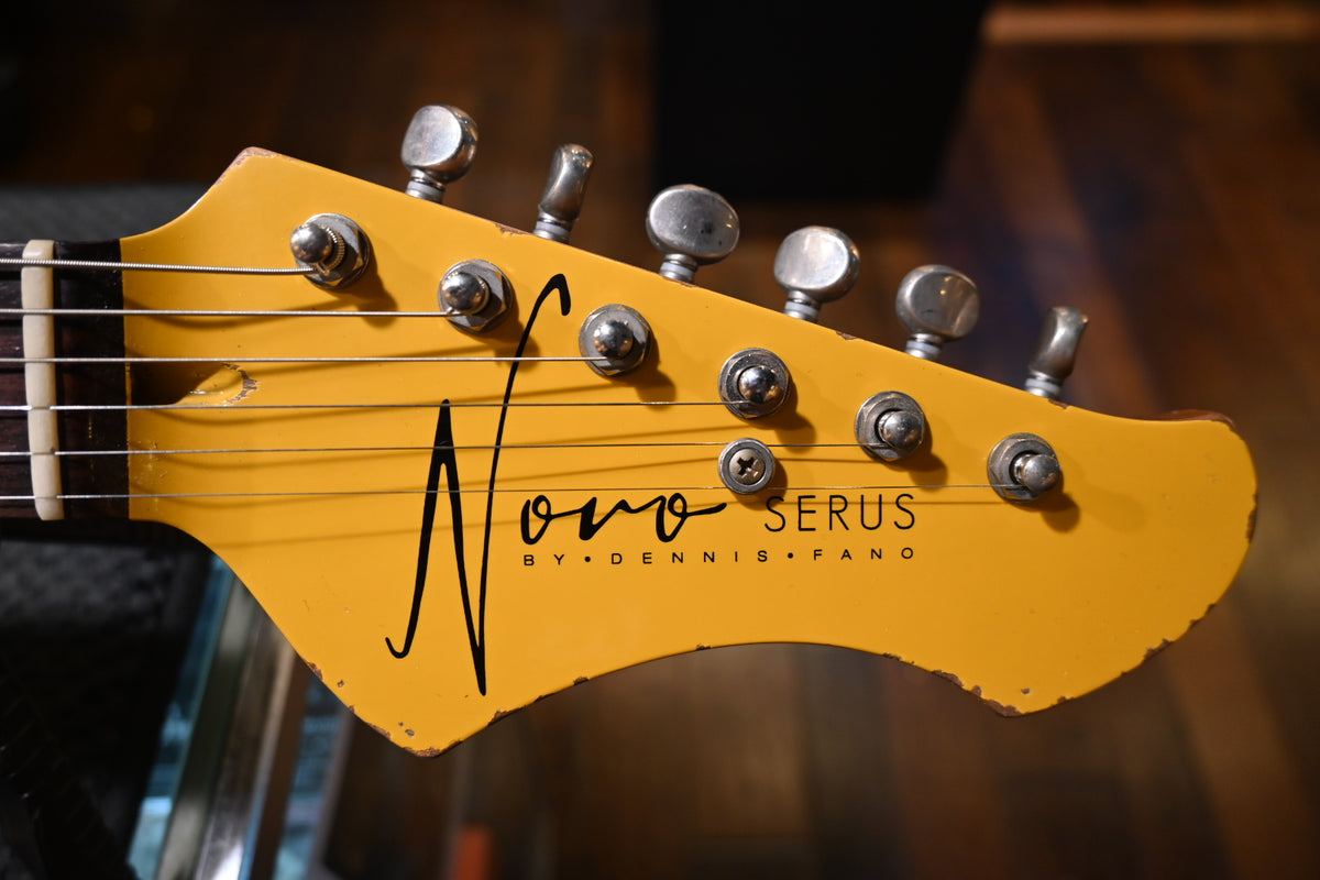 Novo Serus J - Vandalism Yellow over ‘64 3-Tone Burst Guitar #1336