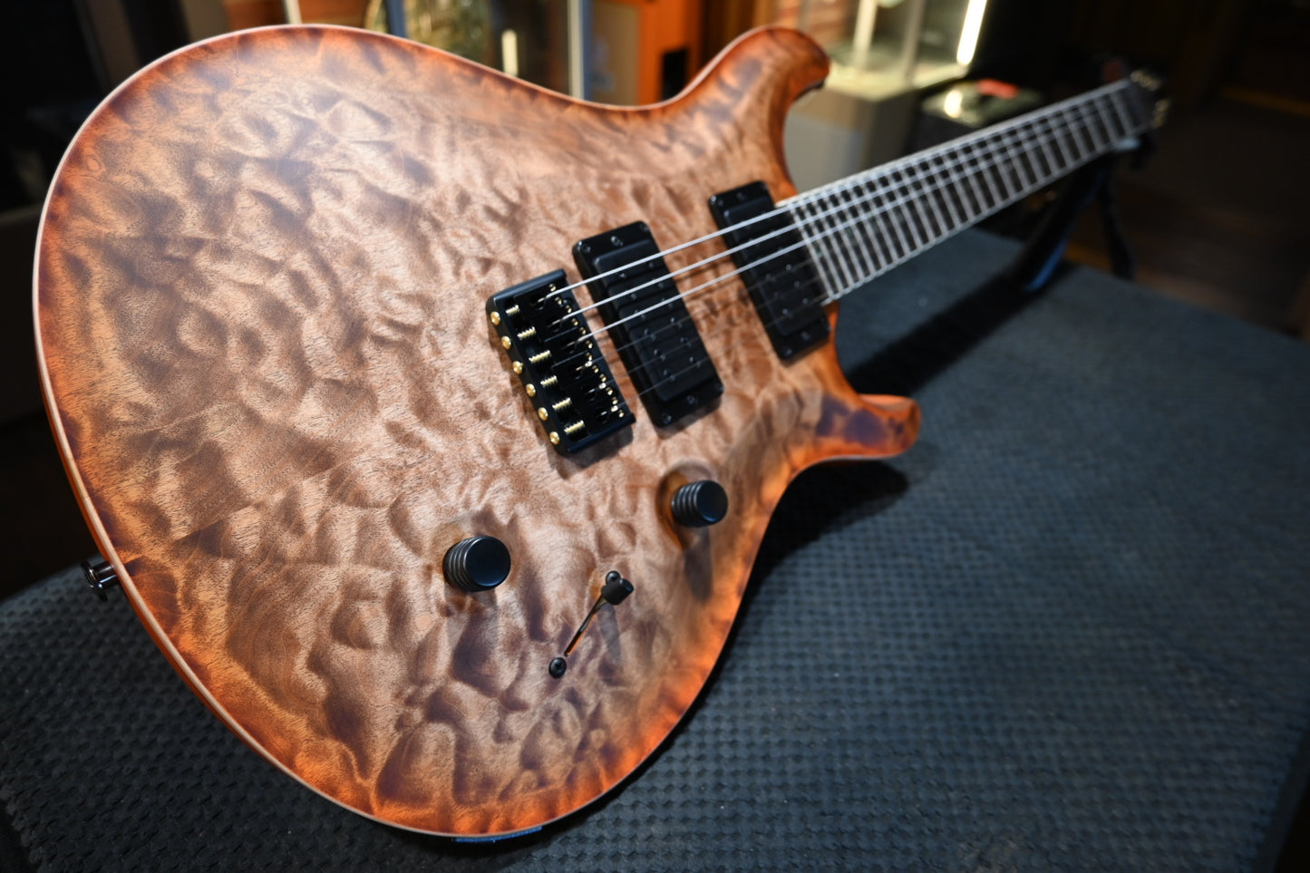 PRS Wood Library Holcomb 10-Top Quilt - Autumn Sky Satin Guitar #0524