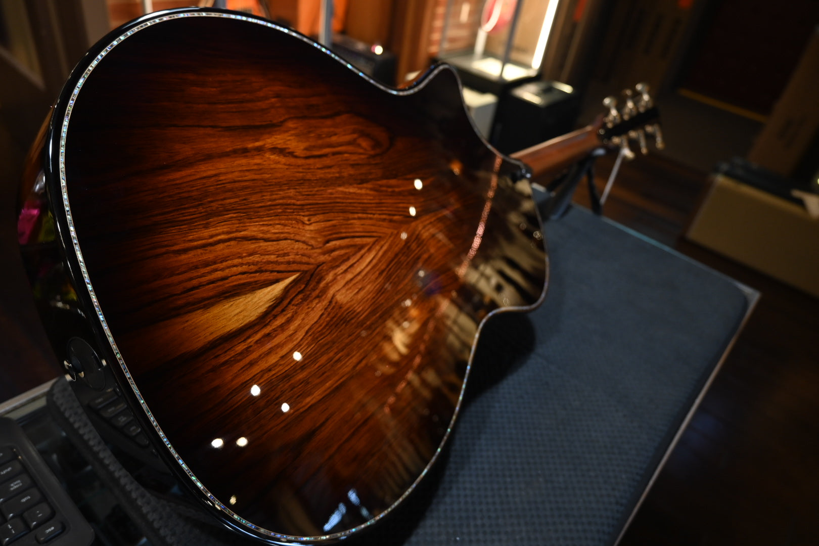 Taylor Builder’s Edition 914ce Curly Sinker Redwood/Honduran Rosewood Guitar #3083 - Danville Music