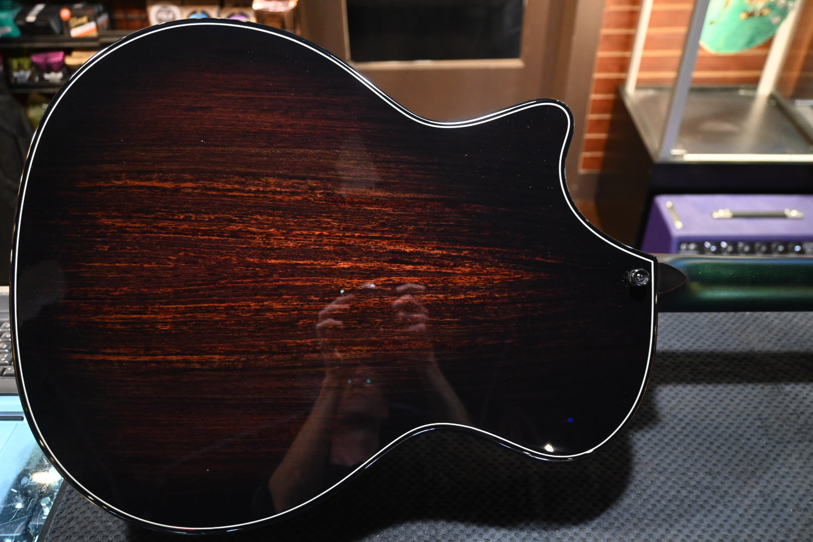 Taylor Custom GA Builder’s Edition Torrefied Spruce/Rosewood - Chroma Algae Guitar #5082 - Danville Music